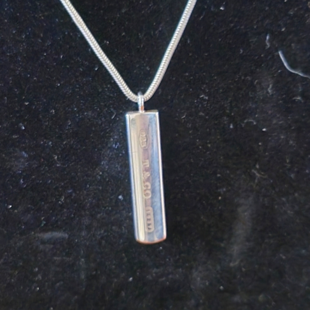 Tiffany & Co. Silver Necklace with Spring Ring Clasp